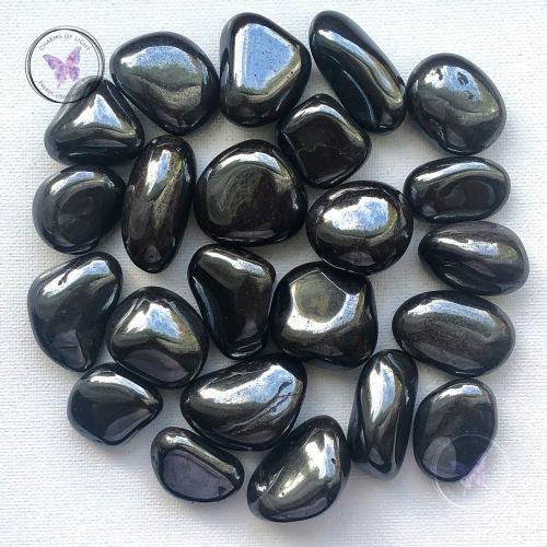 Hematite Tumble Stone Keychain